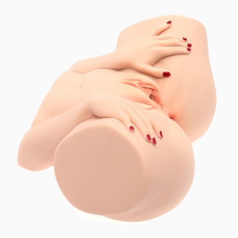 Мастурбатор-півторс Naked Factory BARBIE, вагіна + анус, 2 канали, дуже реалістичний, наскрізний