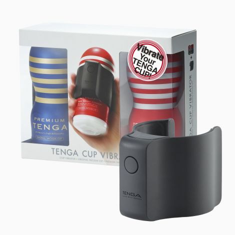 Вибронасадка Tenga CUP VIBRATOR, 7 режимов, 2 мастурбатора в комплекте