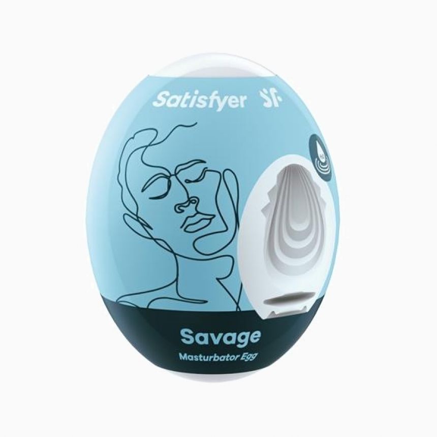Мастурбатор - Satisfyer Men Masturbator Egg Single Savage Мастурбатор - Satisfyer Men Masturbator Egg Single Savage