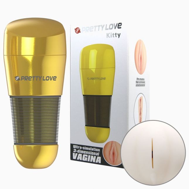 Мастурбатор анус - Pretty Love Kitty Anus Masturbator Flesh Gold