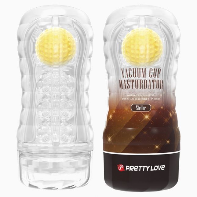 Мастурбатор - Pretty Love Vacuum Cup Masturbator Stellar Yellow