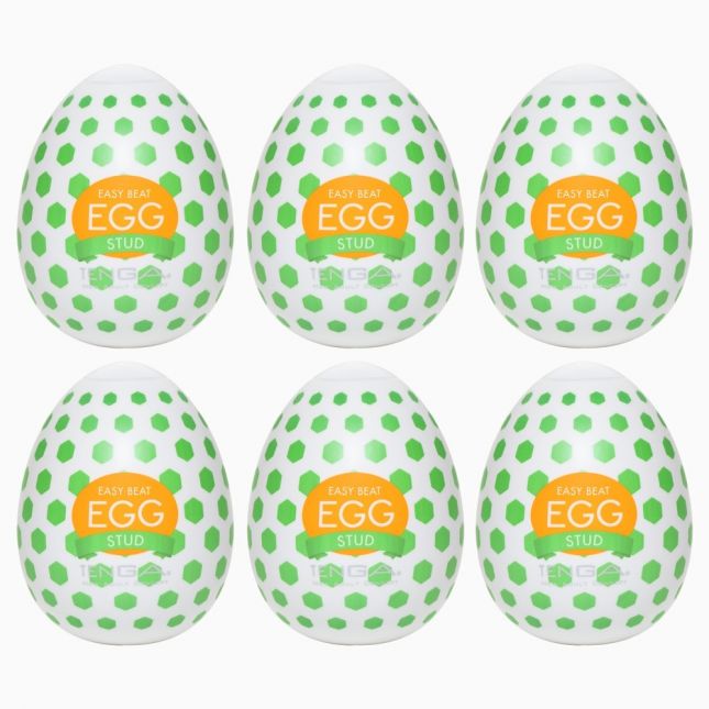 Набір мастурбаторів - Tenga Egg Stud, 6 шт.