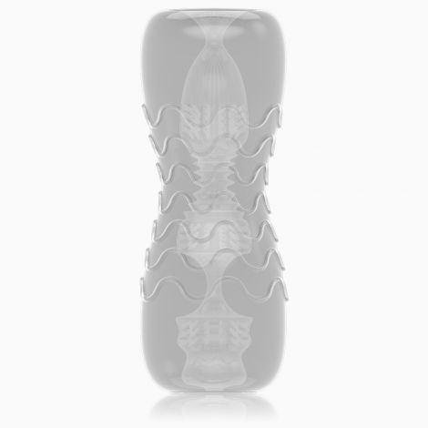 Мастурбатор Dorcel Double OO, двосторонній, два рельєфи Мастурбатор Dorcel Double OO, двосторонній, два рельєфи