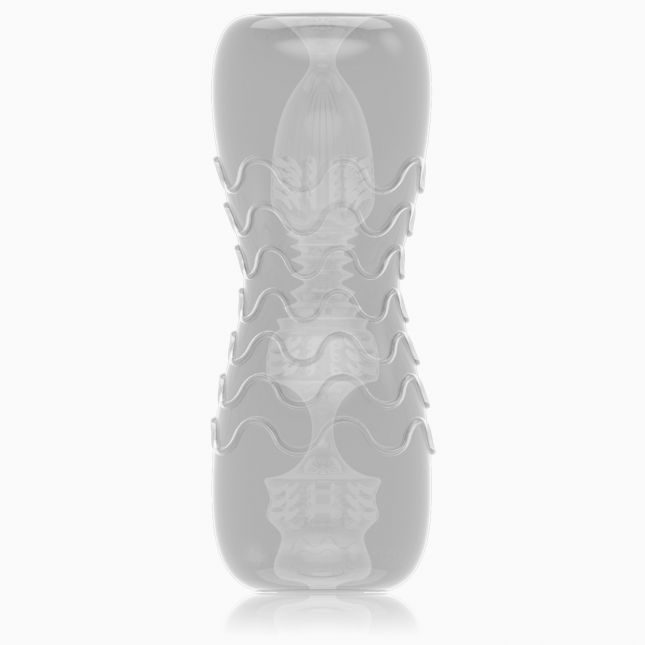 Мастурбатор Dorcel Double OO, двусторонний, два рельефа