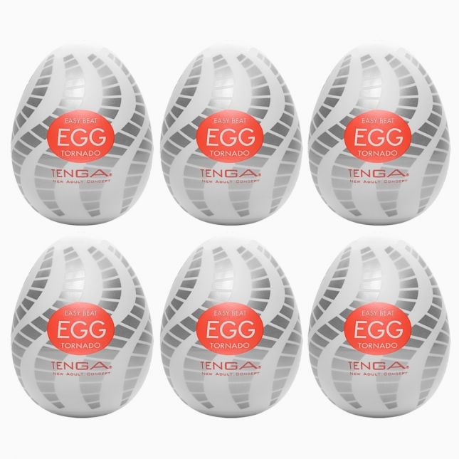 Набір мастурбаторів - Tenga Egg Tornado, 6 шт.