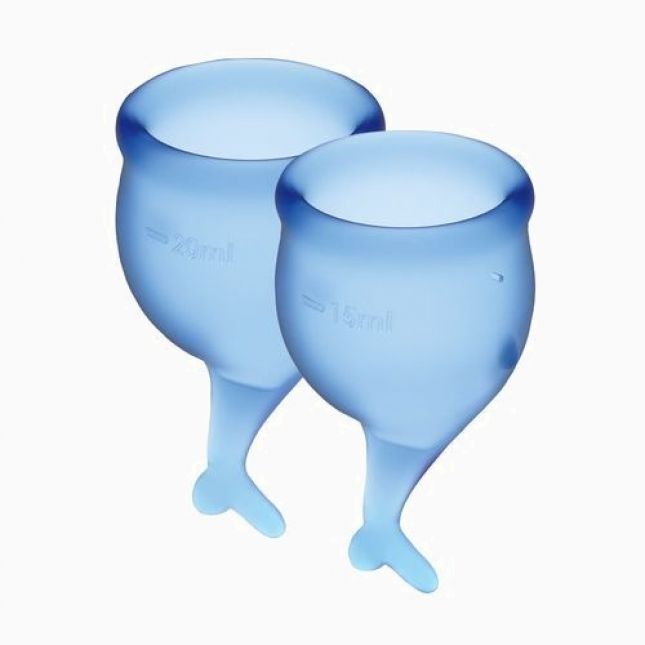 Набор менструальных чаш Satisfyer Feel Secure (dark blue) (мятая упаковка)