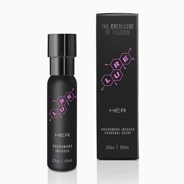 Духи з феромонами для жінок Lure® Black Label For Her, Pheromone Personal Scent, .33 fl. oz. (10 ml) Bottle
