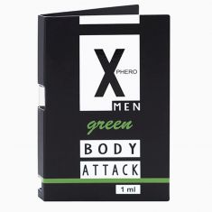 Чоловічі парфуми з феромонами - Aurora X Phero Men Body Attack Green, 1 мл