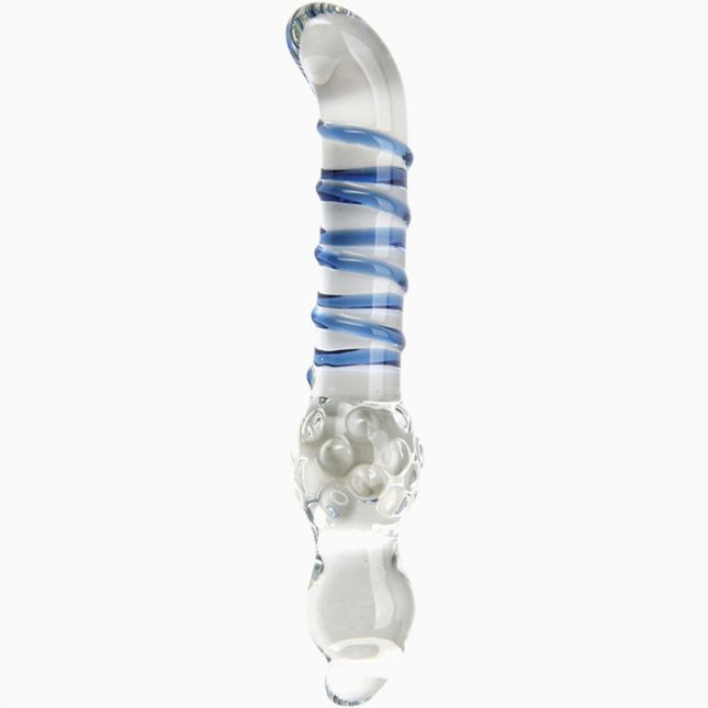 Скляний стимулятор точки G CyberGlass Four - Way G, 12х3, 8 см
