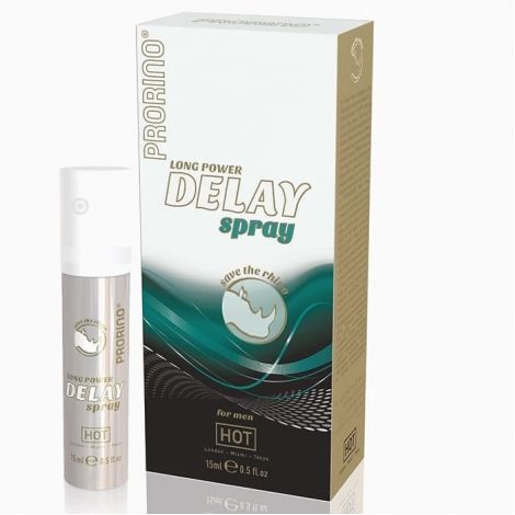 HOT Prorino long power Delay Spray - спрей для продления полового акта, 20 мл