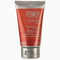Потужний крем-пролонгатор Doc Johnson Power+with Yohimbe Delay Cream For Men, екстракт Йохимбе, 56 г
