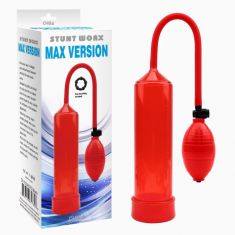 Вакуумная помпа - Stunt Worx Penis Pump Max Version Red