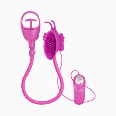 Вібропомпа для клітора Butterfly Clitoral Pump Pink, 11х6 см