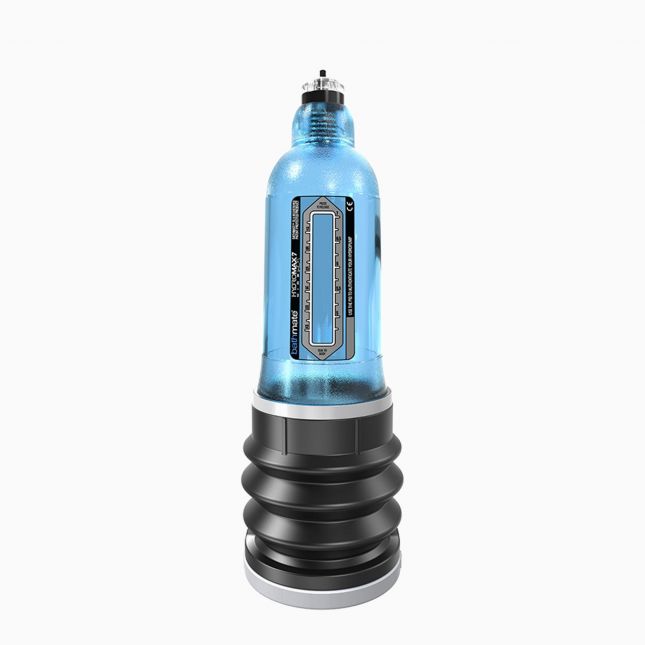 Гидропомпа для увеличения члена Bathmate - Hydromax7 Wide Boy, 22х6 см (синийй)