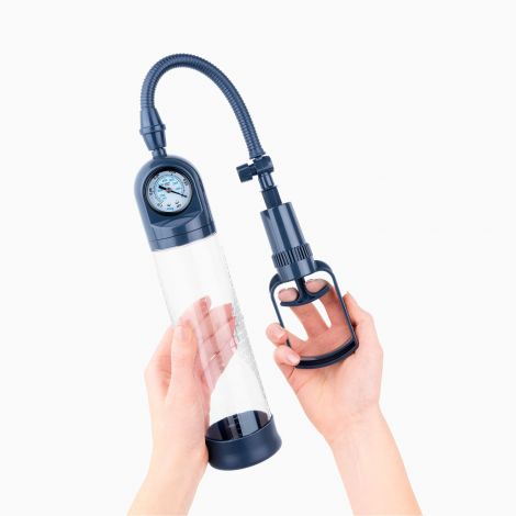 Вакуумна помпа для пеніса Boners Penispump With Pressure Gauge