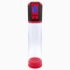 Автоматична вакуумна помпа Men Powerup Passion Pump Red, LED-табло, перезаряджувана, 8 режимів