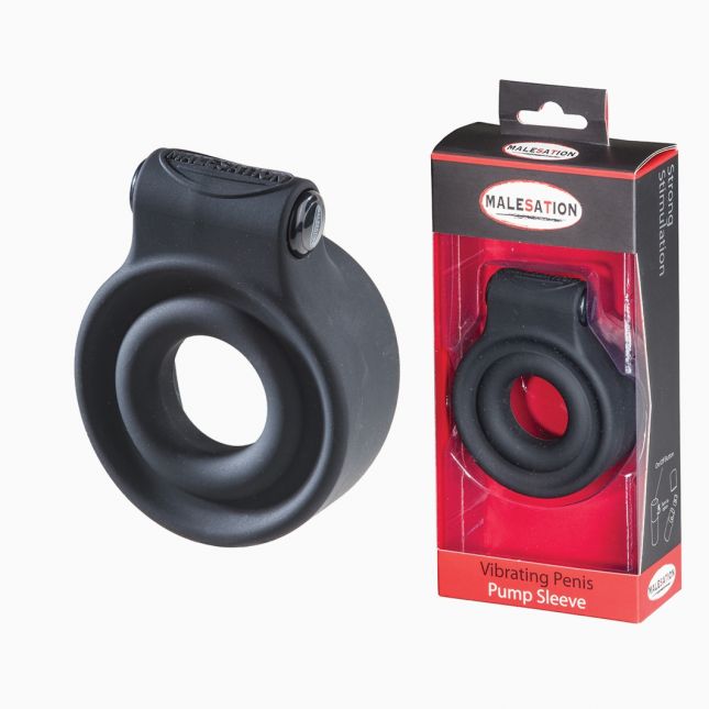 Насадка для помпи - MALESATION Vibrating Penis Pump Sleeve