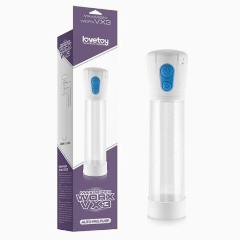 Вакуумна помпа - Maximizer Worx Vibrating Penis Pump White
