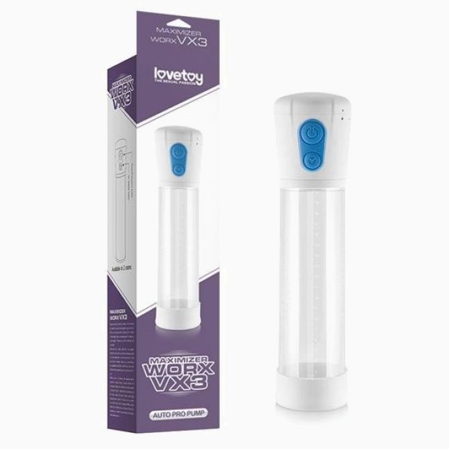 Вакуумна помпа - Maximizer Worx Vibrating Penis Pump White