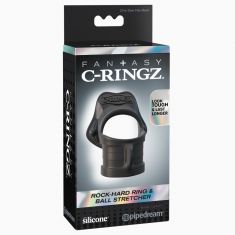 Fantasy C-Ringz Rock Hard Ring & Ball-Stretcher - Black