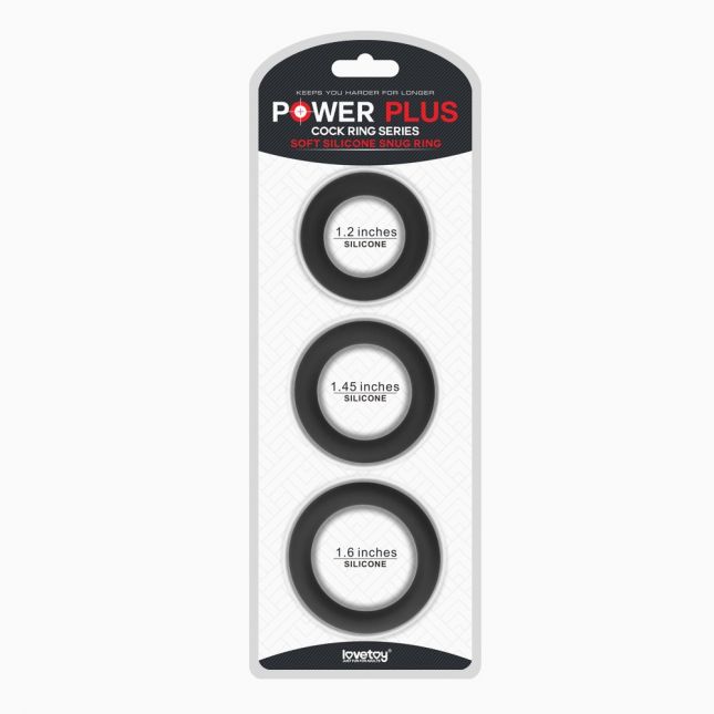 Ерекційні кільця - Power Plus Soft Silicone Snug Ring Black Ерекційні кільця - Power Plus Soft Silicone Snug Ring Black