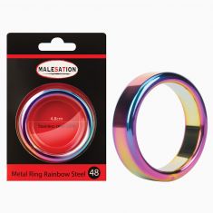MALESATION Metal Ring Rainbow Steel