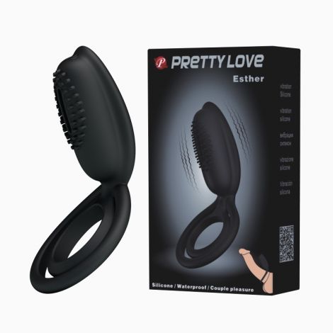 Ерекційне кільце - Pretty Love Esther Penis Ring Black Ерекційне кільце - Pretty Love Esther Penis Ring Black