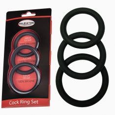 Ерекційні кільця - MALESATION Cock Ring Set (4 см, 4,5 см, 5 см)