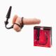 Ерекційне кільце з пробкою - MALESATION Cock - Grip mit Alu - Plug mittel, schwarz