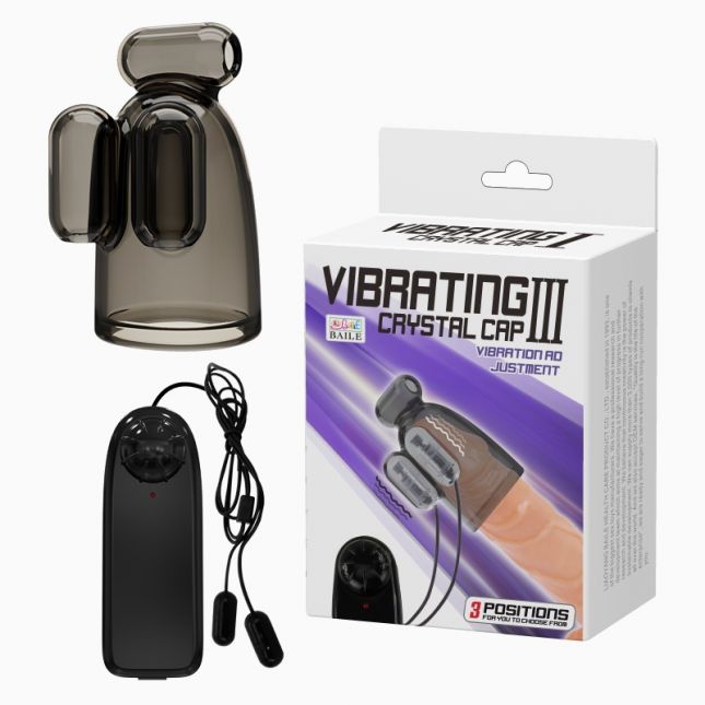 Насадка на пеніс - Vibrating Crystal Cap III