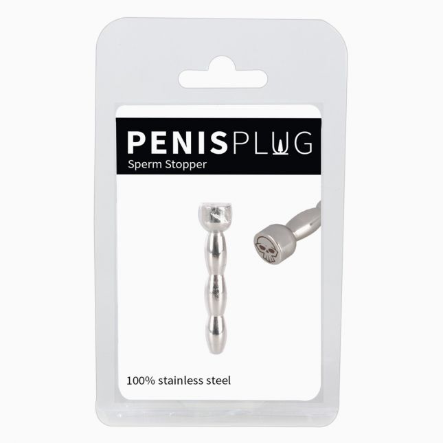 Стимулятор уретри - Penis Plug Sperm Stopper Skull