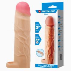 Насадка на член - Pretty Love Gerd Penis Extender +3" Flesh