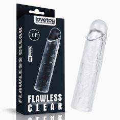 Насадка - Add 1''Flawless Clear Penis Sleeve Clear