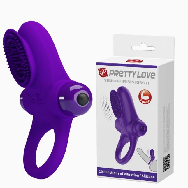 Ерекційне кільце - Pretty Love Vibrant Penis Ring II Purple Ерекційне кільце - Pretty Love Vibrant Penis Ring II Purple