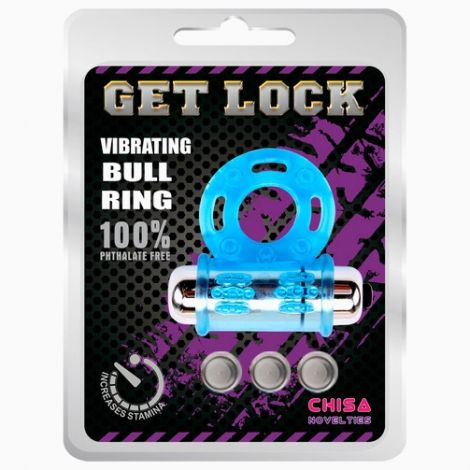 Ерекційне віброкільце - Vibrating Bull Ring - Blue