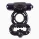 Эрекционное кольцо с вибрацией Infinity Super Ring Black (черный)