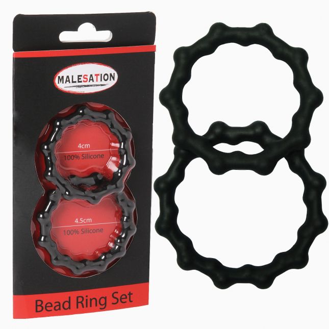 Ерекційні кільця - MALESATION Bead Ring Set
