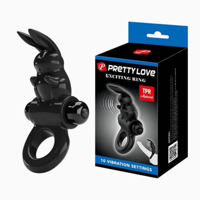 Ерекційне кільце - Pretty Love Exciting Ring Black Ерекційне кільце - Pretty Love Exciting Ring Black