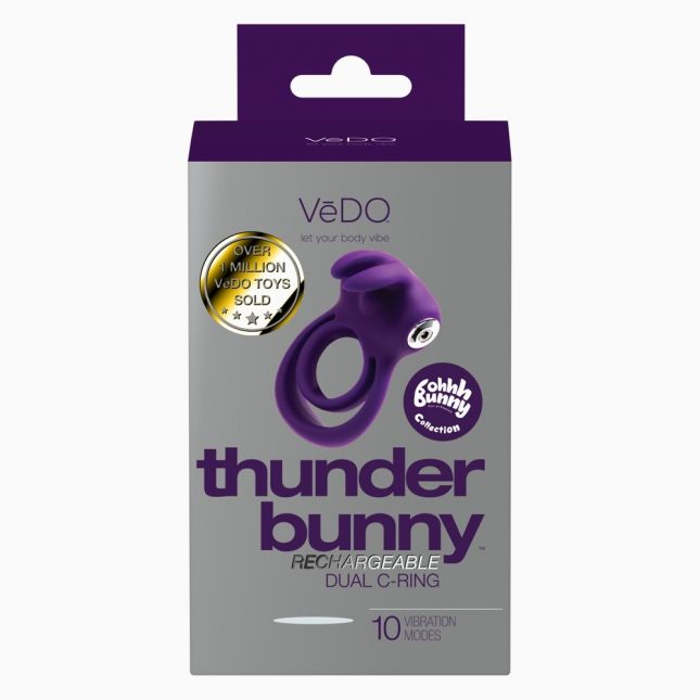 Эрекционное кольцо - VeDO Thunder Bunny Deep Purple