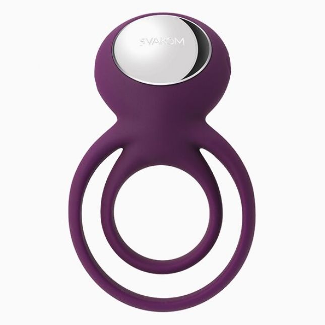 Двойное эрекционное кольцо с вибрацией Svakom Tammy Violet
