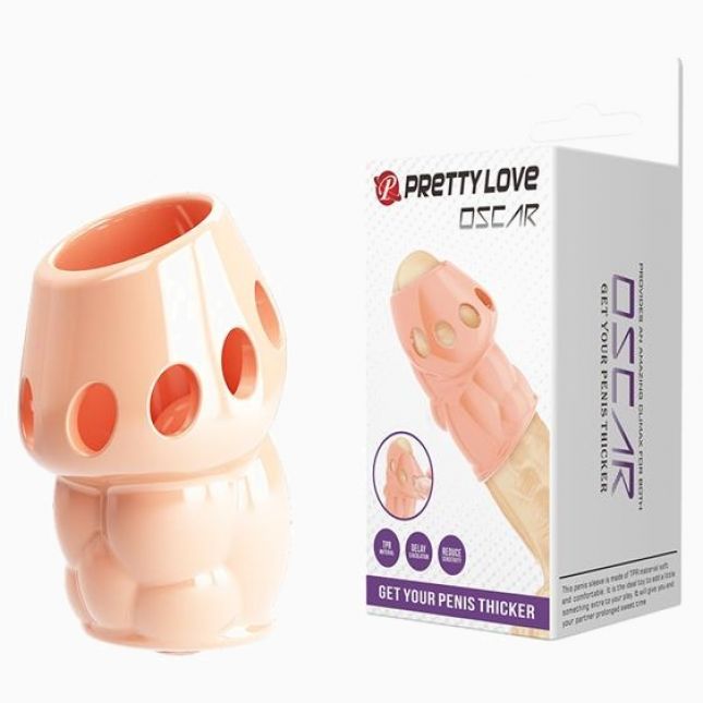 Насадка на член - Pretty Love Oskar Penis Thicker Flesh