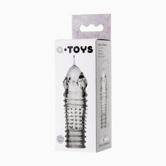 Насадка на пеніс Toyfa A - Toys, TPR, прозорий, 15,3 см
