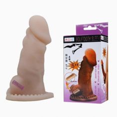Насадка на член с вибрацией - Woolftooth Sleeve Brown