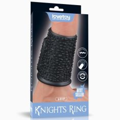 Насадка на член - Vibrating Drip Knights Ring Black