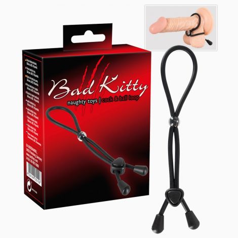 Ерекційна петля - Bad Kitty Double Loop Penis - und Hodenring Ерекційна петля - Bad Kitty Double Loop Penis - und Hodenring