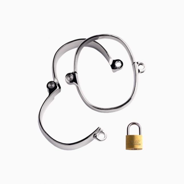 Наручники, Toyfa Metal, сріблясті, 5х7 см