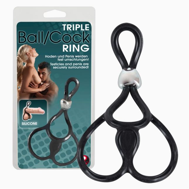 Эрекционная петля - Triple Ball and Cock Ring Эрекционная петля - Triple Ball and Cock Ring