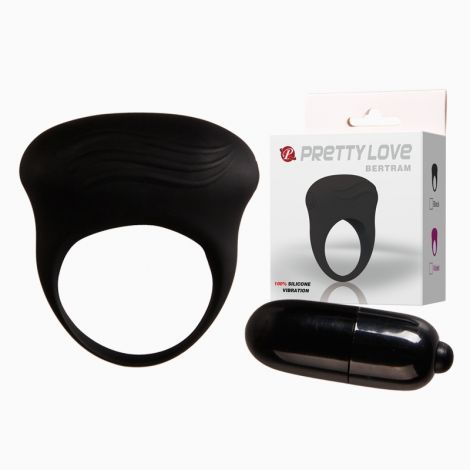 Ерекційне кільце - Pretty Love Bertram Penis Ring Black