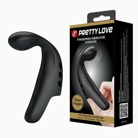 Вібронасадка на палець - Pretty Love Fingering Vibrator Gordon Black