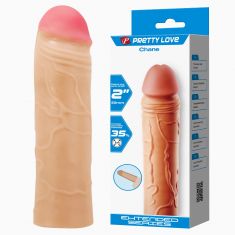 Насадка на член - Pretty Love Chane Penis Extender +2" Flesh